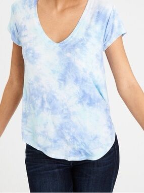Blue Tie-Dye Women's Top